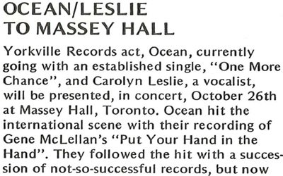 Ocean/Leslie to Massey Hall